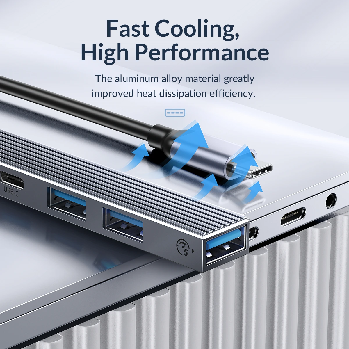 ORICO Typ C USB 3.0 5 Gbit/s HUB 5 Port PD60W TF Kartenleser USB Splitter Adapter Unterstützung OTG für MacBook PC Computer Zubehör