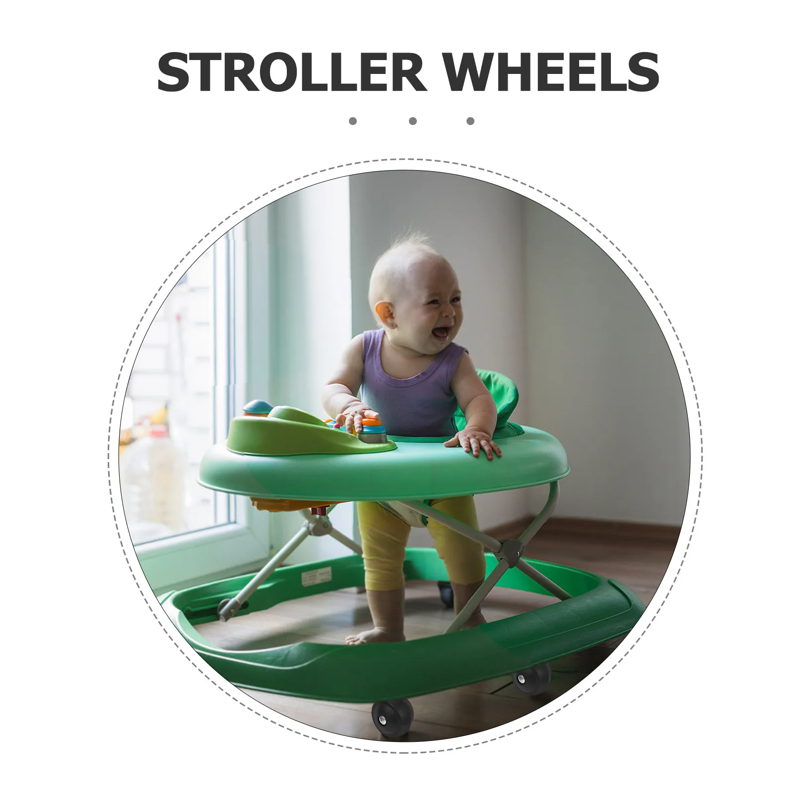 4 Stuks Universele Kinderwagen Wielen Vervanging Loopstoeltje Pedaal Swivel Stille Afneembare Socket Ontwerp Gemakkelijk Installeren Voor Bed