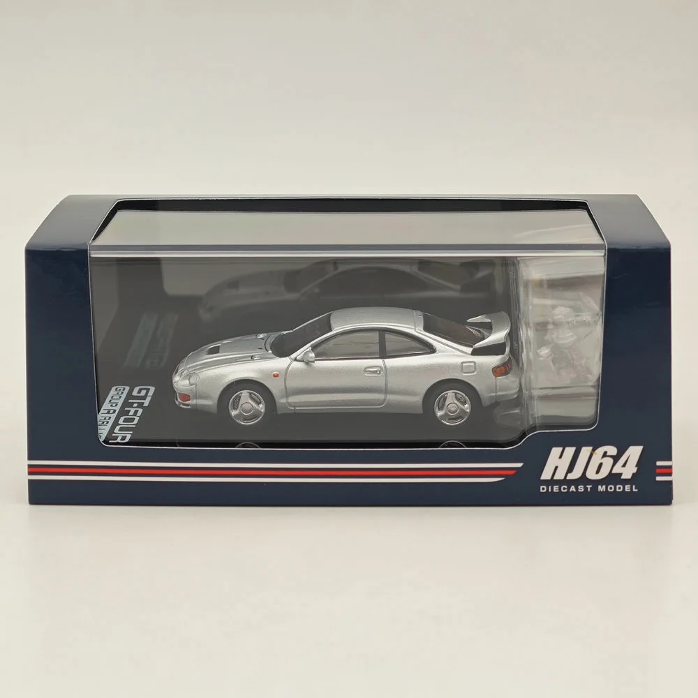 

1/64 Hobby Japan for CELICA GT-FOUR WRC Edition (ST205) w/ Engine Silver HJ641064AS Diecast Models Car Collection