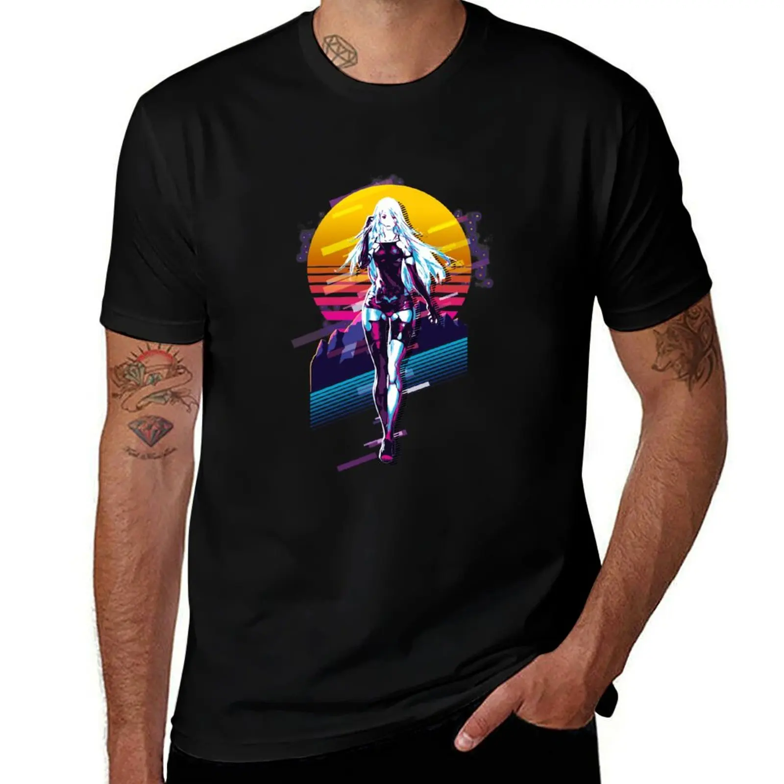 

NieR Automata - 2A *80s retro* T-Shirt summer 2025 summer tops for a boy shirts graphic mens graphic t-shirts funny