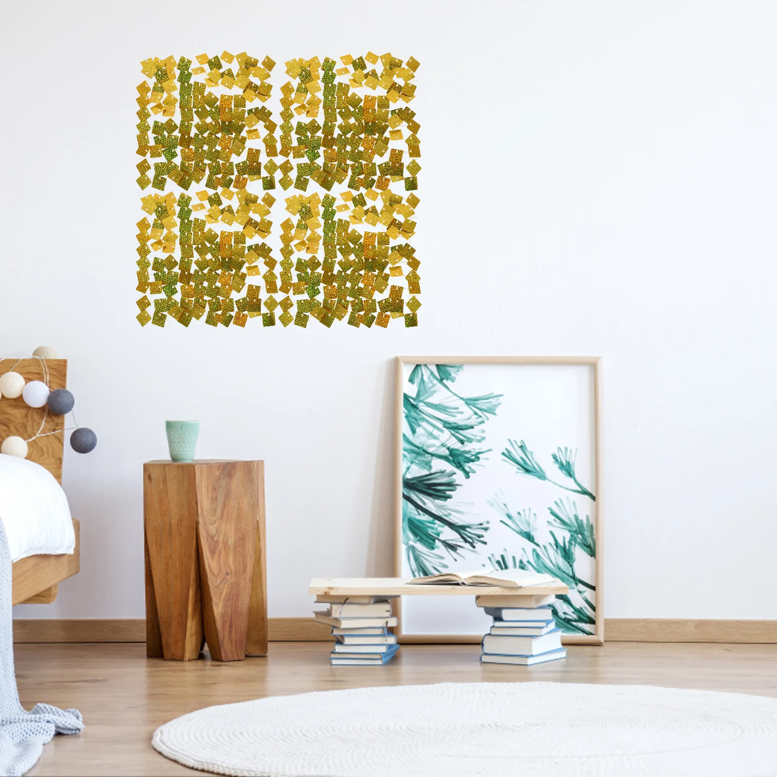 

4Pcs Sequin Shimmer Wall Backdrop 11.79x11.79 Inch Glitter Background Panels Wedding Birthday Party Anniversary