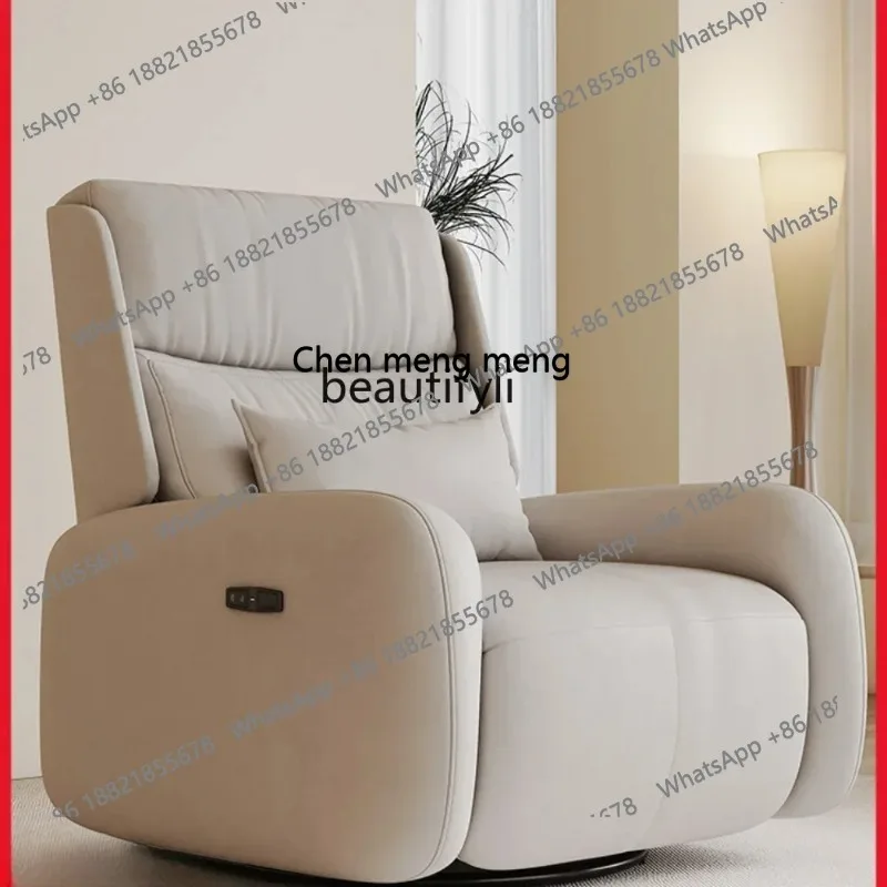 

ss 8617 Recliner Lazy Sofa Electric Multifunctional Sofa Leather Recliner Living Room Casual Rocking Chair Single Sofa