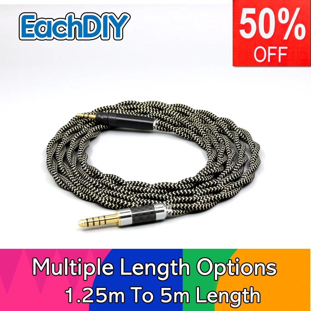 

2 Core 2.8mm Litz OFC Earphone Braided Sleeve Cable For Ultrasone Performance 820 880 Signature MASTER MkII DXP PRO LN008973