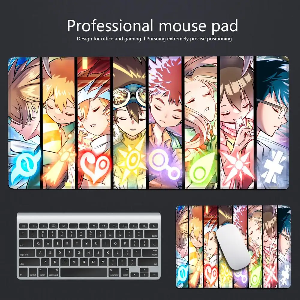 HD Printing Kawaii Anime Digimon GAMING Mousepad Computer Laptop XXL Game Non-slip Mouse Pad 900x400mm Keyboard PC Cute HYBXAXC