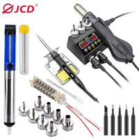 JCD 8898 2 IN 1 Hot Air Soldering Station LCD Dispaly 750W Adjustable temperature 220V 110V BGA SMD Welding Repair Station Tools