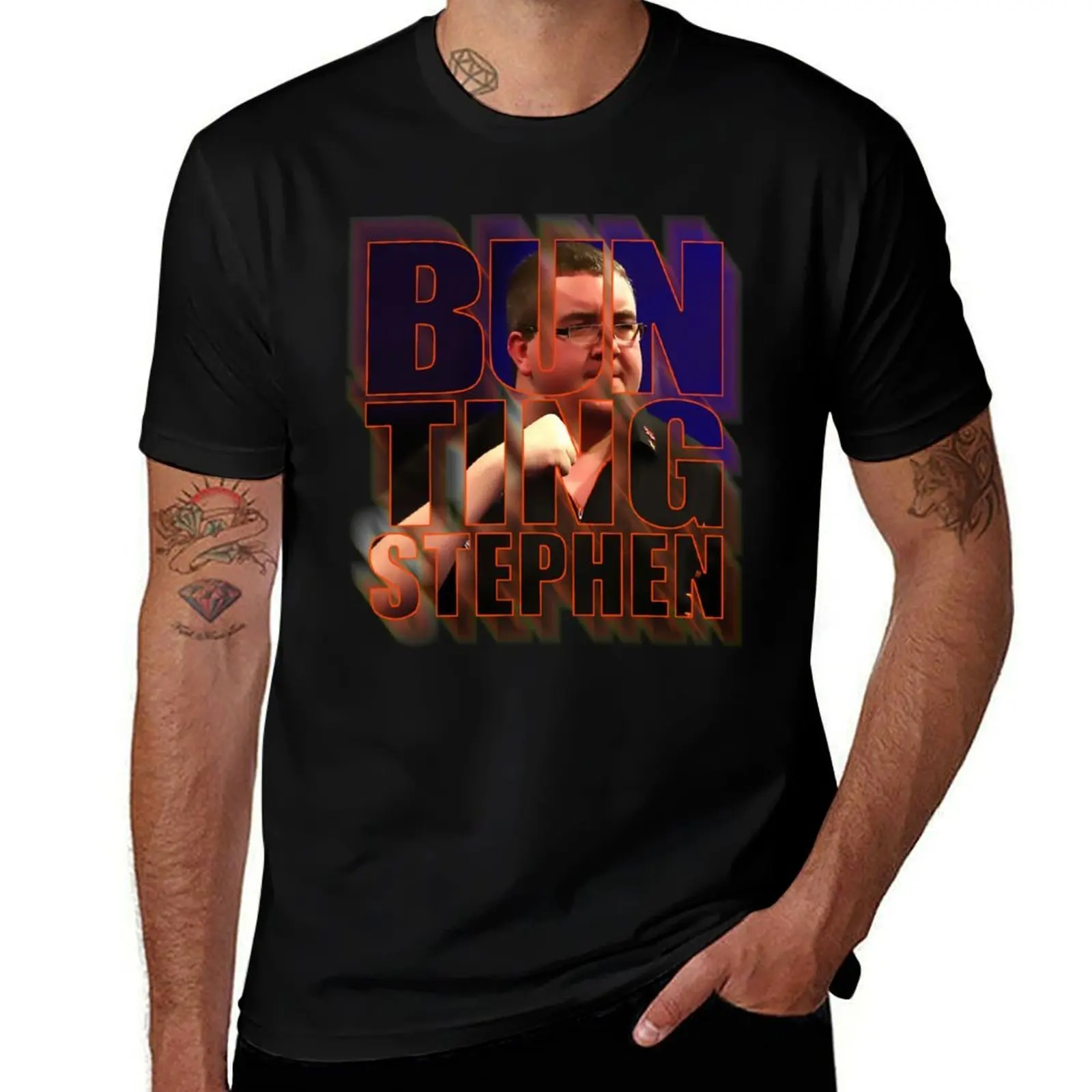 

Stephen Bunting The Bullet T-Shirt Man t-shirt baggy shirts gifts for boyfriend mens workout shirts