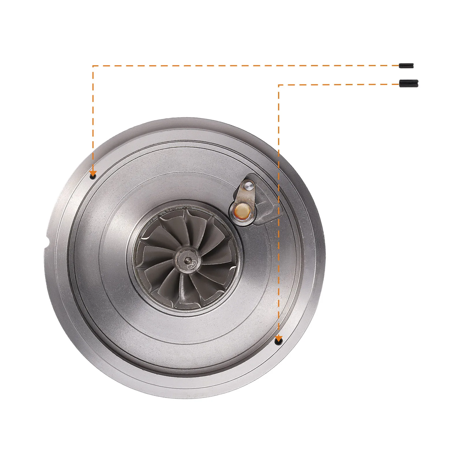 Billet Wheel Turbo CHRA TF035 For BMW 120d 320d 520d X3 2.0D 135kw 49335-00584 - view 5