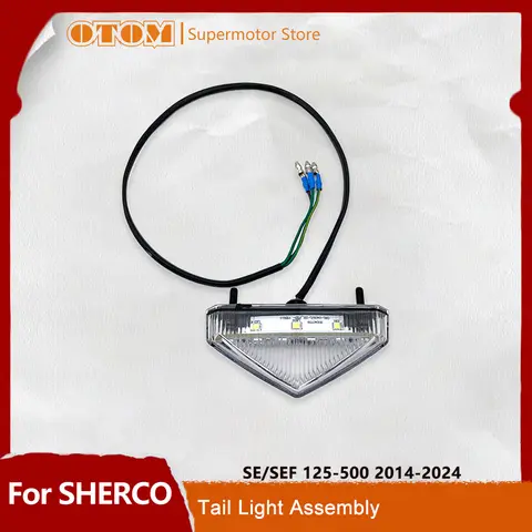 오토바이 액세서리 테일 라이트 어셈블리 미등 브레이크 램프 SHERCO SE SEF 125 250 300 450 500 2014-2024 Pit Dirt Bikes