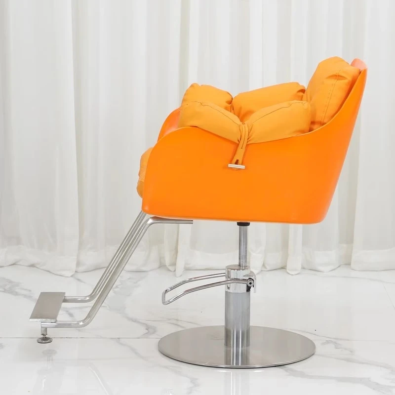 Trendy Barber , Hair Chair, Salon-Specific Stainless Steel Armrest, Adjustable Height, Swivel Haircut