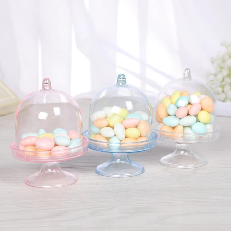 Mini Exquisite Nordic Creative Multi-Function Transparent Plastic Serving Tray Kitchen Organizer Home Kitchen Fruit Dessert Tray