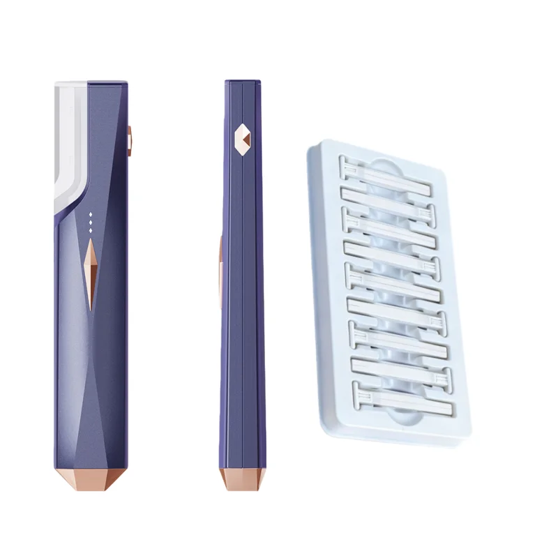 Professional Electric Dermaplaning Tool Sonic Smooth Facial Razor for Women Men Eyebrow Trimmer Peach Fuzz Removal Device