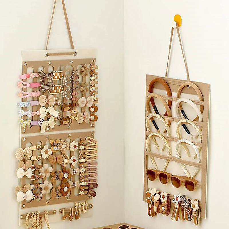 Wall Hanging Cabelo Arcos Organizador, Grande Capacidade Headband Titular, Clip Storage Hanger, Space Saving Acessório para o quarto da menina