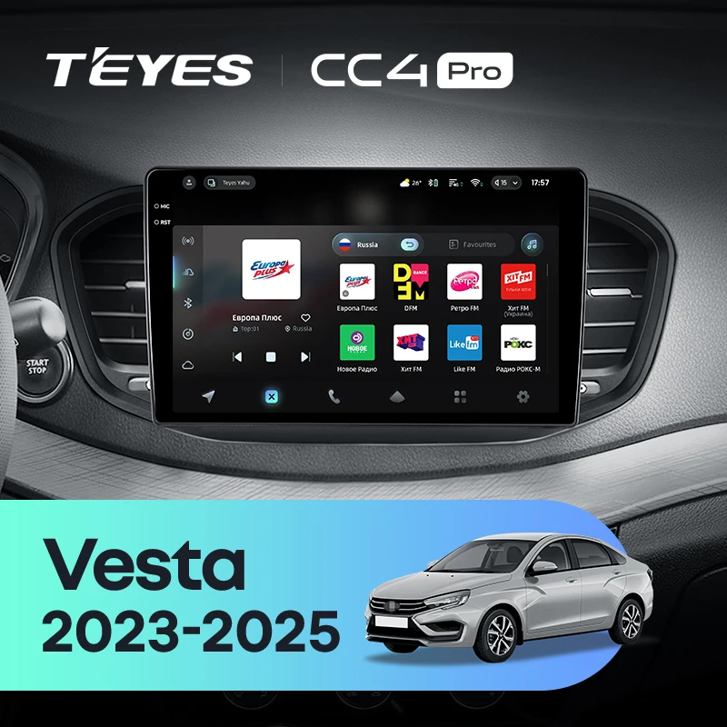 TEYES CC4 PRO For LADA Vesta NG 2023 - 2025 CarPlay Android Auto 2DIN Autoradio Car play Radio Multimedia Stereo