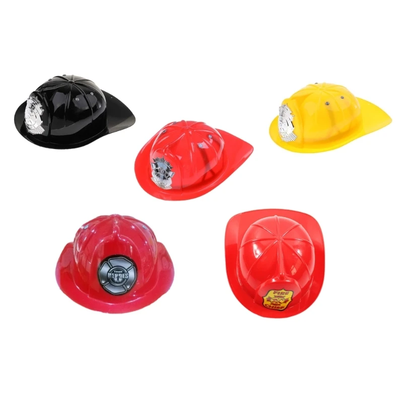 Fireman Costume Hard Helmets Fireman Helmet Firefighter Hats Fireman Accessories Halloween Cosplay Costume for Kids