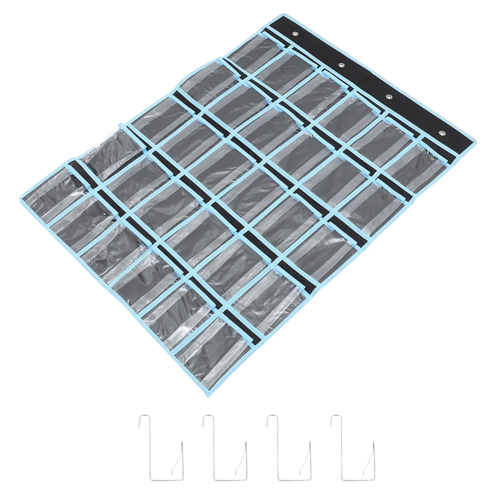 

Cell Phone Bag Classroom Organizer Foldable Long Term Use Multi Grid Pouch Hanging Storage Pocket Teaching Supplies