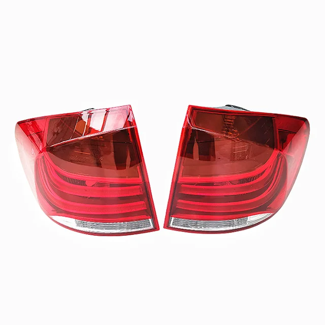 أضواء خلفية لـ BMer X1 E84 2011-2014 مصابيح الفرامل الخلفية LED مع ضوء الجري الأحمر 12 فولت 5000 LM