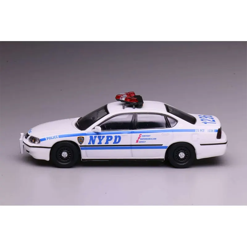 596 1/64 Chevrolet Impala - Der Prototyp des amerikanischen Polizeiautos der NYPD aus Legierungsdruckgussmetall, Spielzeug für Kinder und Jungen – Detail 13