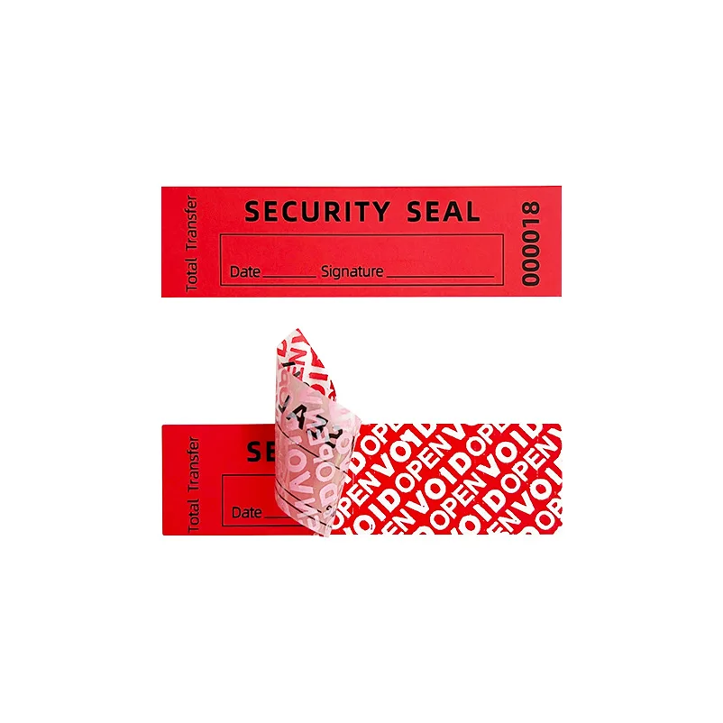 100PCS Red Tamper-proof VOID sticker/Seal Warranty Tear invalid seal label Unique serial number High Security label 90X25mm