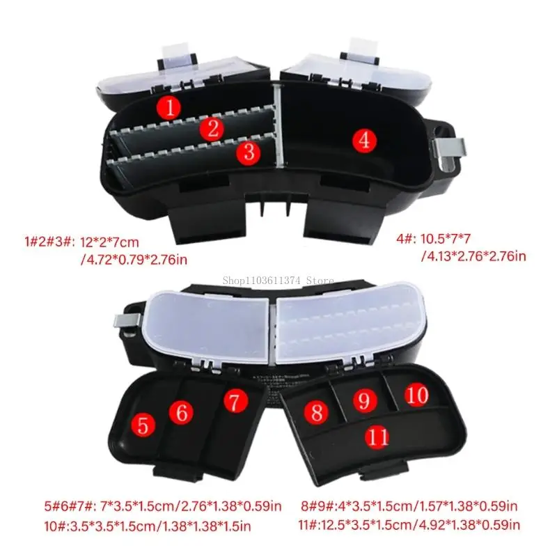 

Держатель аксессуаров для рыбной ловли большой емкости пластиковый погодоустойчивый легко носит