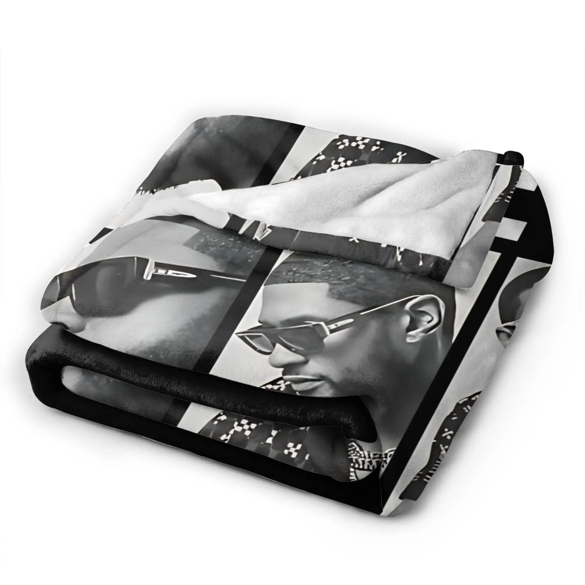 Chris Brown And Usher The Rb Tour Plush Blanket Girls Boys Raymond Brown Flannel Throw Blanket For Outdoor Super Soft Bedspread