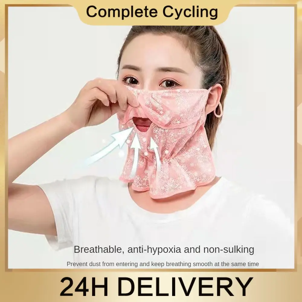 Sunscreen Mask Locking Process Dual Purpose Mask And Scarf Bandage Cycling Supplies Sun Mask Comfortable To Wear Sun Hat