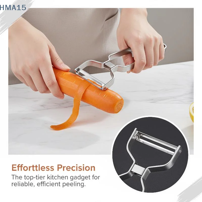 Double Bladed Stainless Steel Vegetable Peeler Sharp Ergonomic Non-slip Handle for Household Cooking Peeling Potato Fruit Veggi