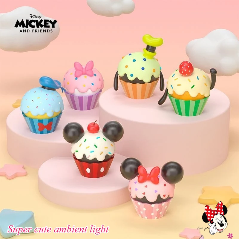 

Disney Mickey cartoon cute cake pat lamp creative personalised desktop ornament I lose atmosphere lamp Christmas gift wholesale