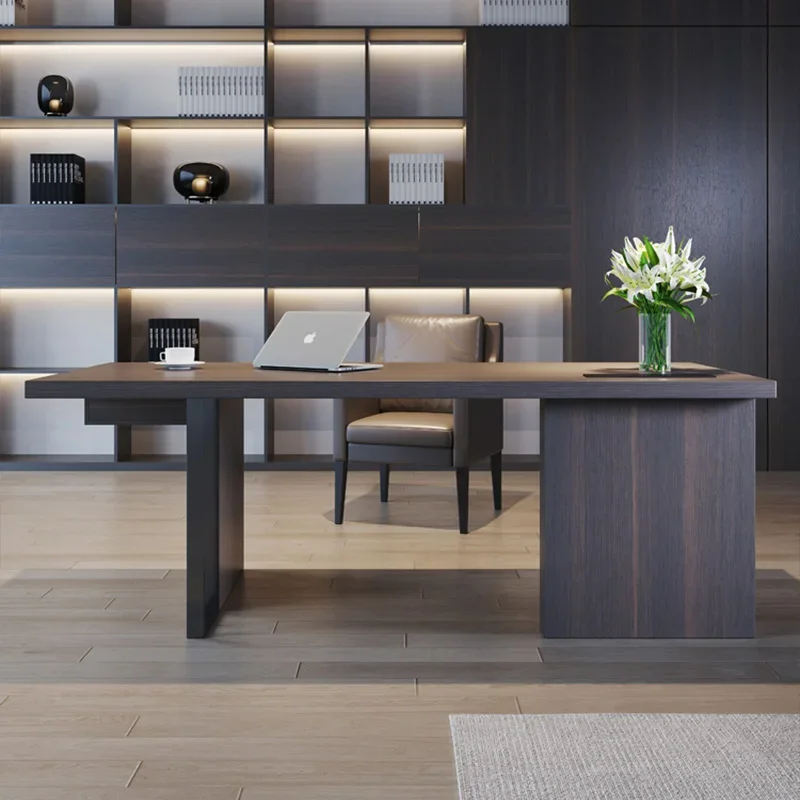 Modern Wooden Desk with Drawer ,Computer Desk,Contemporary Writing Table for Home Office or Study