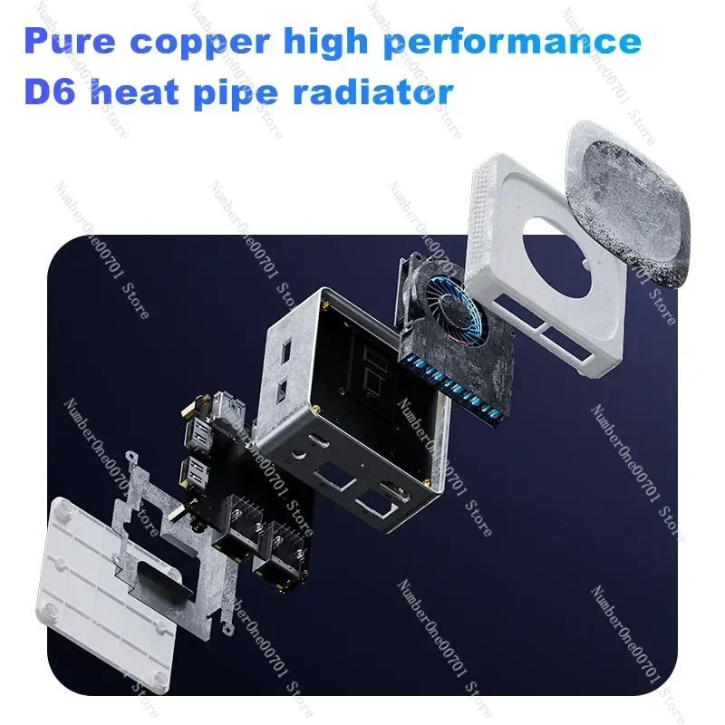 كمبيوتر صغير SZBOX Alder Lake N100 DDR5 4800Mhz 12GB 512GB NVMe SSD Windows 11 Pro WIFI BT كمبيوتر الجيب المكتبي #3