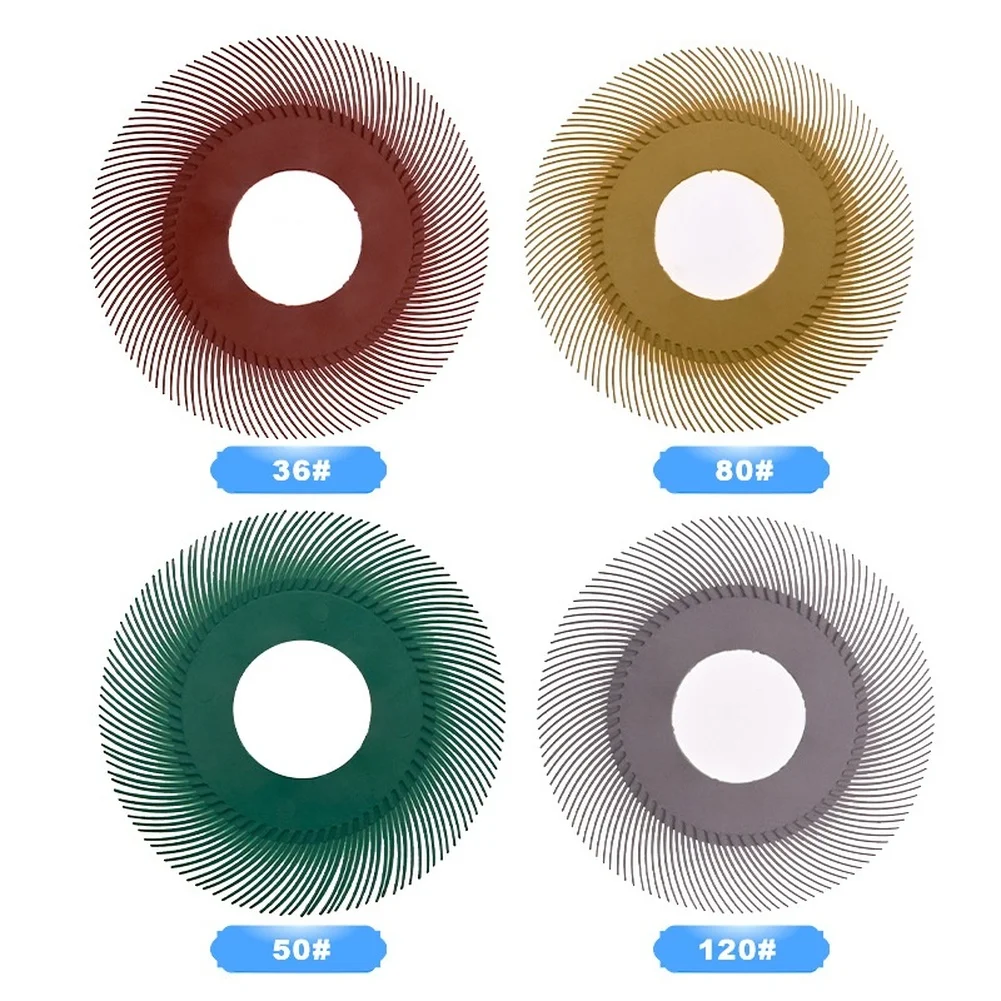 1pc 6 Inch Twister Polishing Brush 36/50/80/120grit Metal Rust Removal Grinding Wheel For Tight Spaces And Grooves Polishing