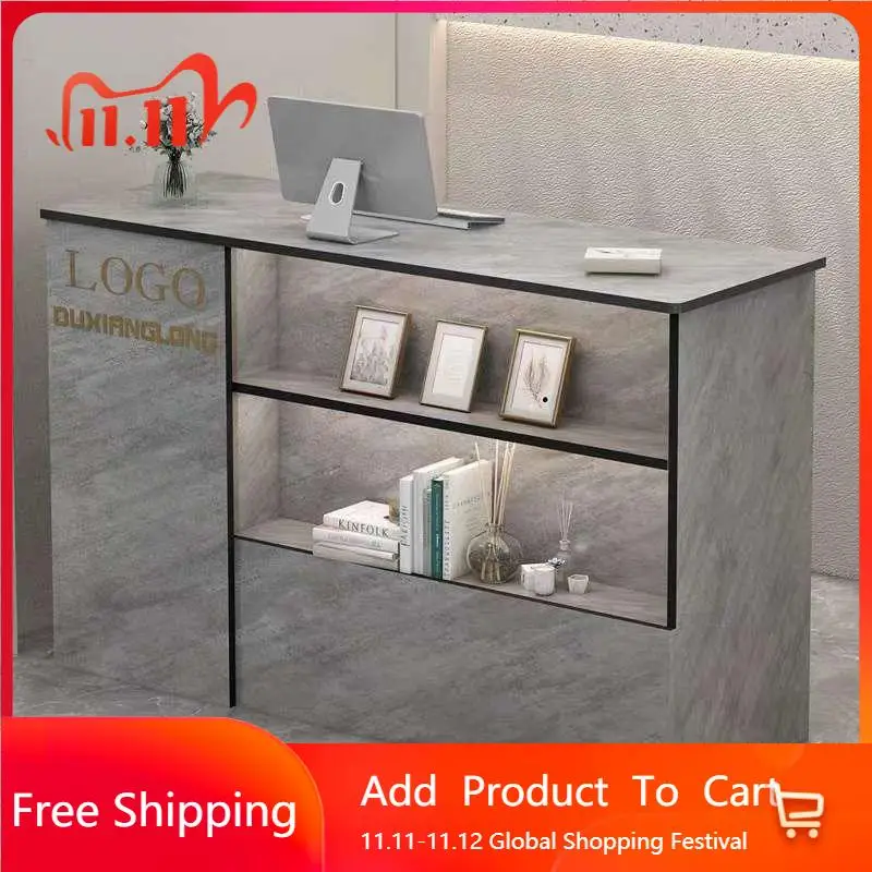 

Dining Display Reception Desks Nordic Small Bar Luxury Office Reception Desks Cashier Entertainment Mueble Commercial Furniture