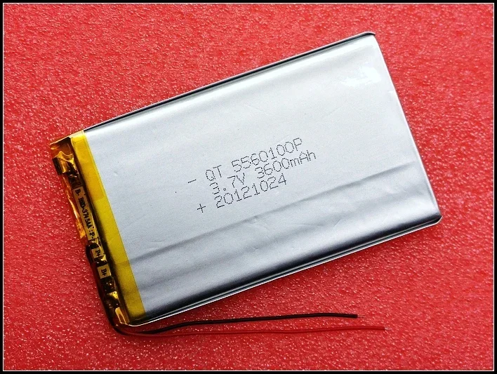 Tablet PC battery GPS battery 5560100 polymer thick 5.3 wide 60 long 100 mm