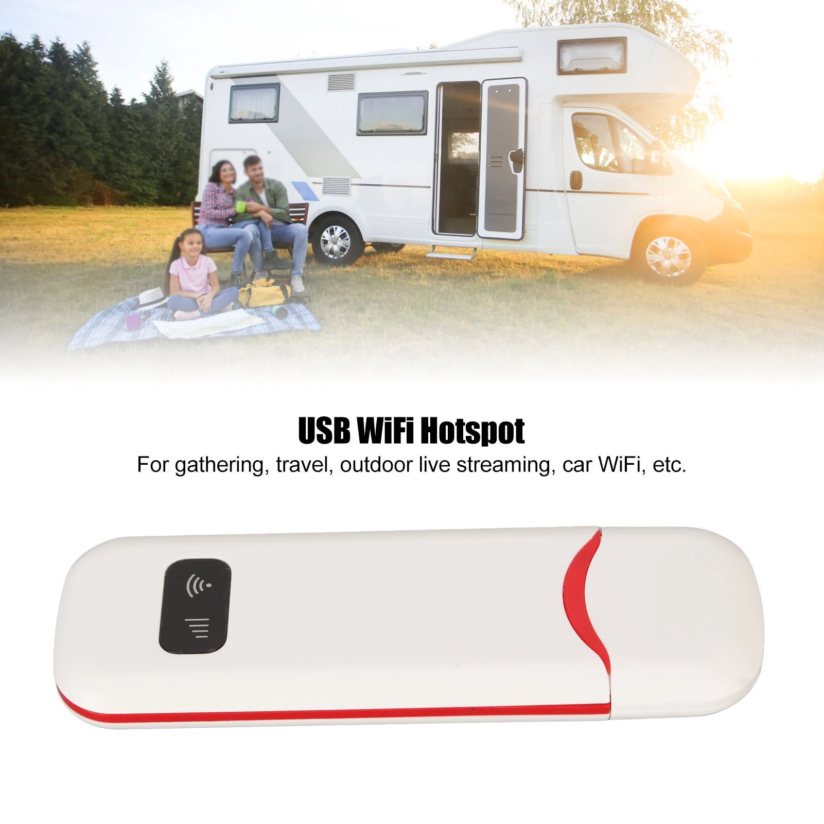 Portable 4G Mobile WiFi SIM Card Slot 300Mbps Unlocking Pocket Hotspot Device Easy Using Durable Wireless Network Router White