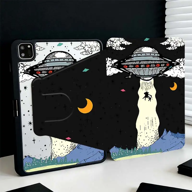 Multi-Angle 360° Rotate Acrylic Cover For iPad A16 2025 11 Air11/13 iPad 10.2 7/8/9 4/5 10.9 10th IPad Mini6 8.3 Pro 10.5 Pro11 4