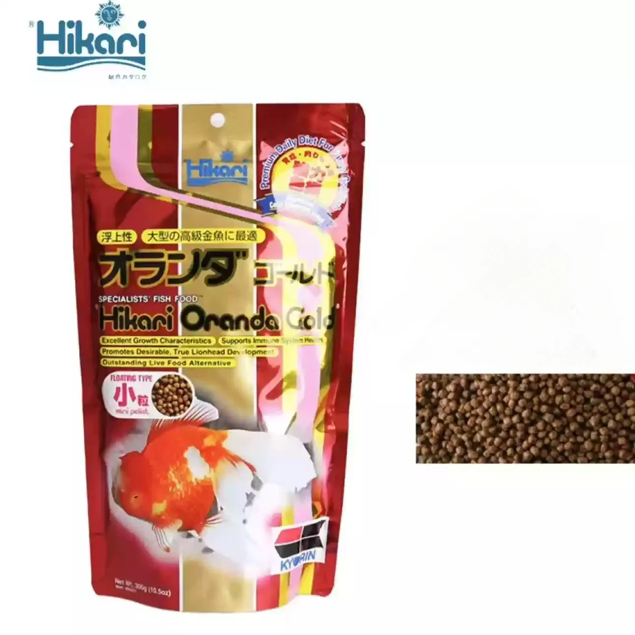 Hikari Goldfish Food High Protein Growth Promoting Agent Sinking Particles Containing Multiple Plant Proteins