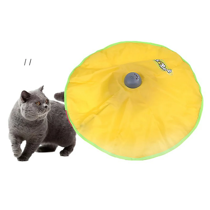 Interactive Cat Toy Electric Turntable Cat Training Funny Cat Spinning Chase Toy