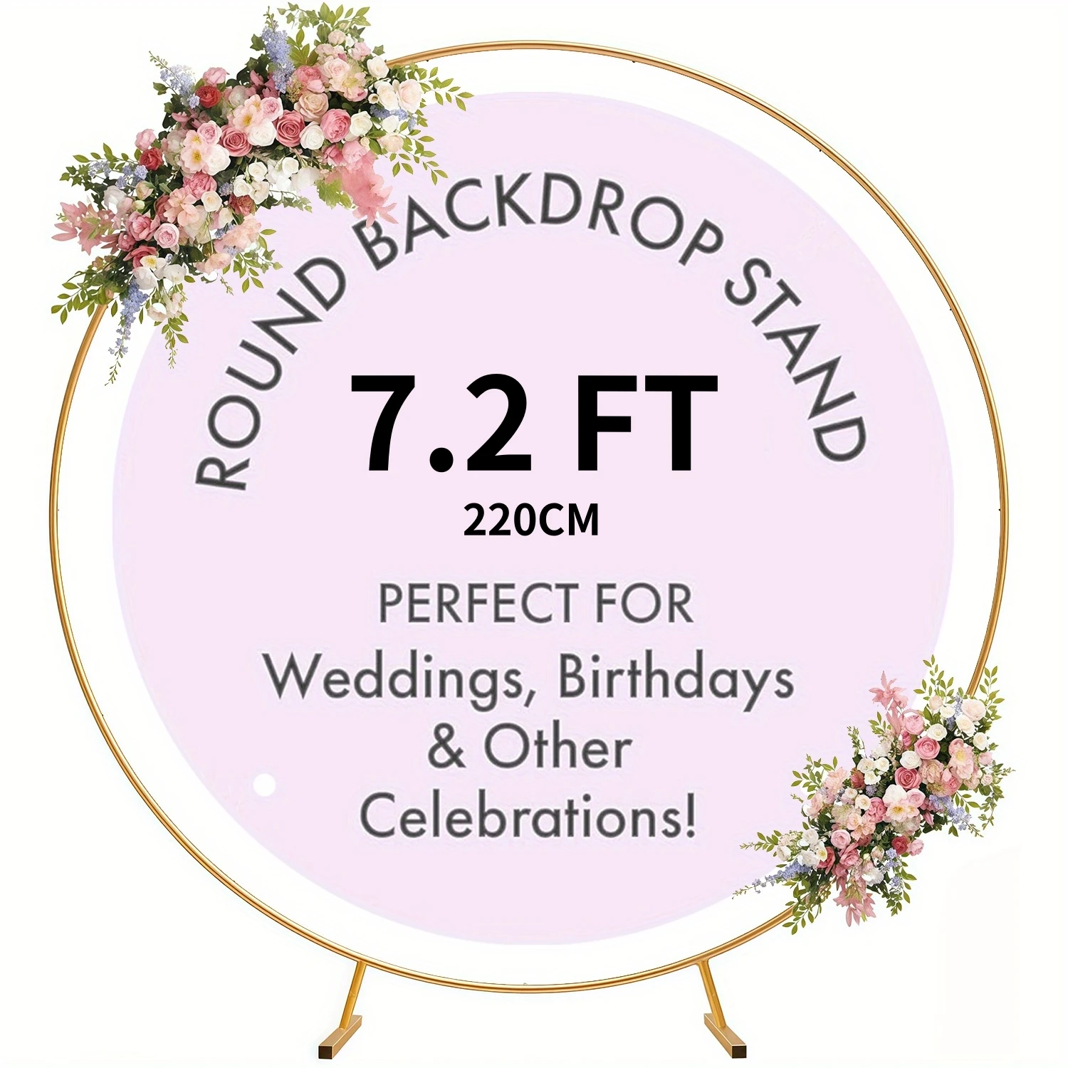 5.9~6.6~7フィート メタル製 円形バルーンアーチスタ - Wedding Balloon Arch のレビューと価格