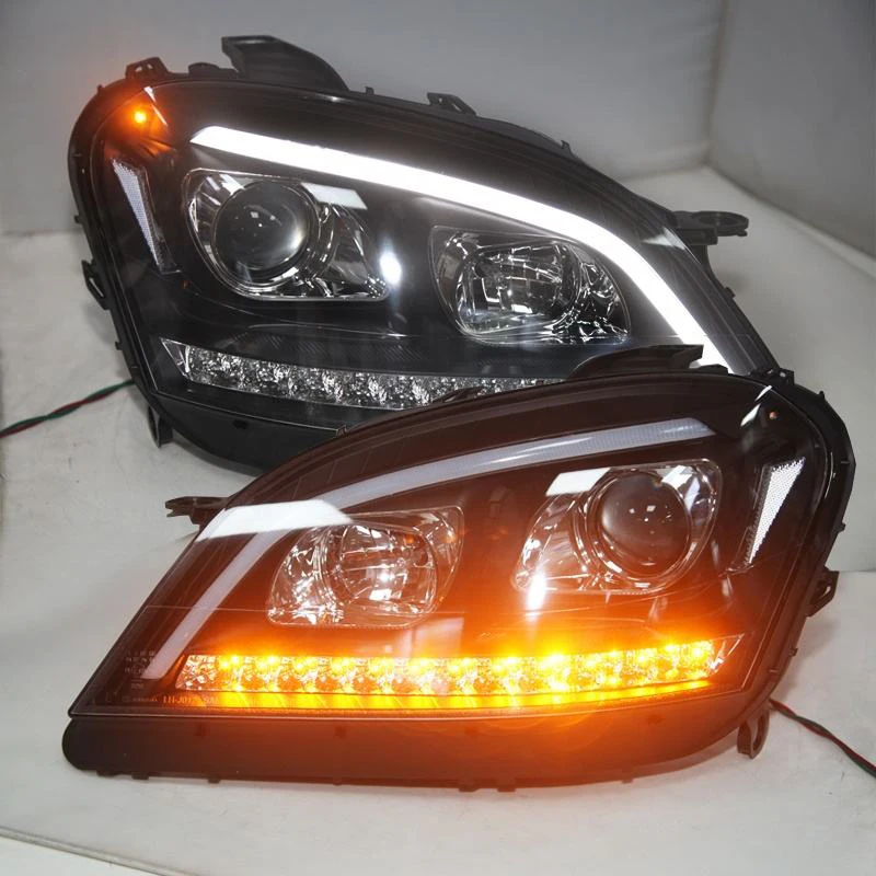 

For Mercedes-Benz W164 ML280 ML320 ML350 GL550 LED Headlights Front Lamp Dynamic Turn Signal 2005-2008 Year