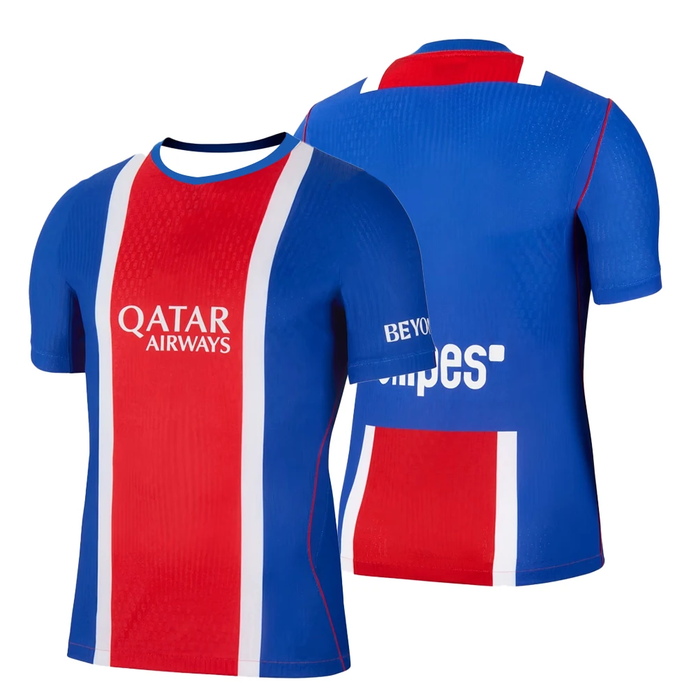 Maillot domicile PSG 2026 Laster Hot pour homme, tenue de football parent-enfant, respirant, séchage rapide, vêtement de sport d'entraînement