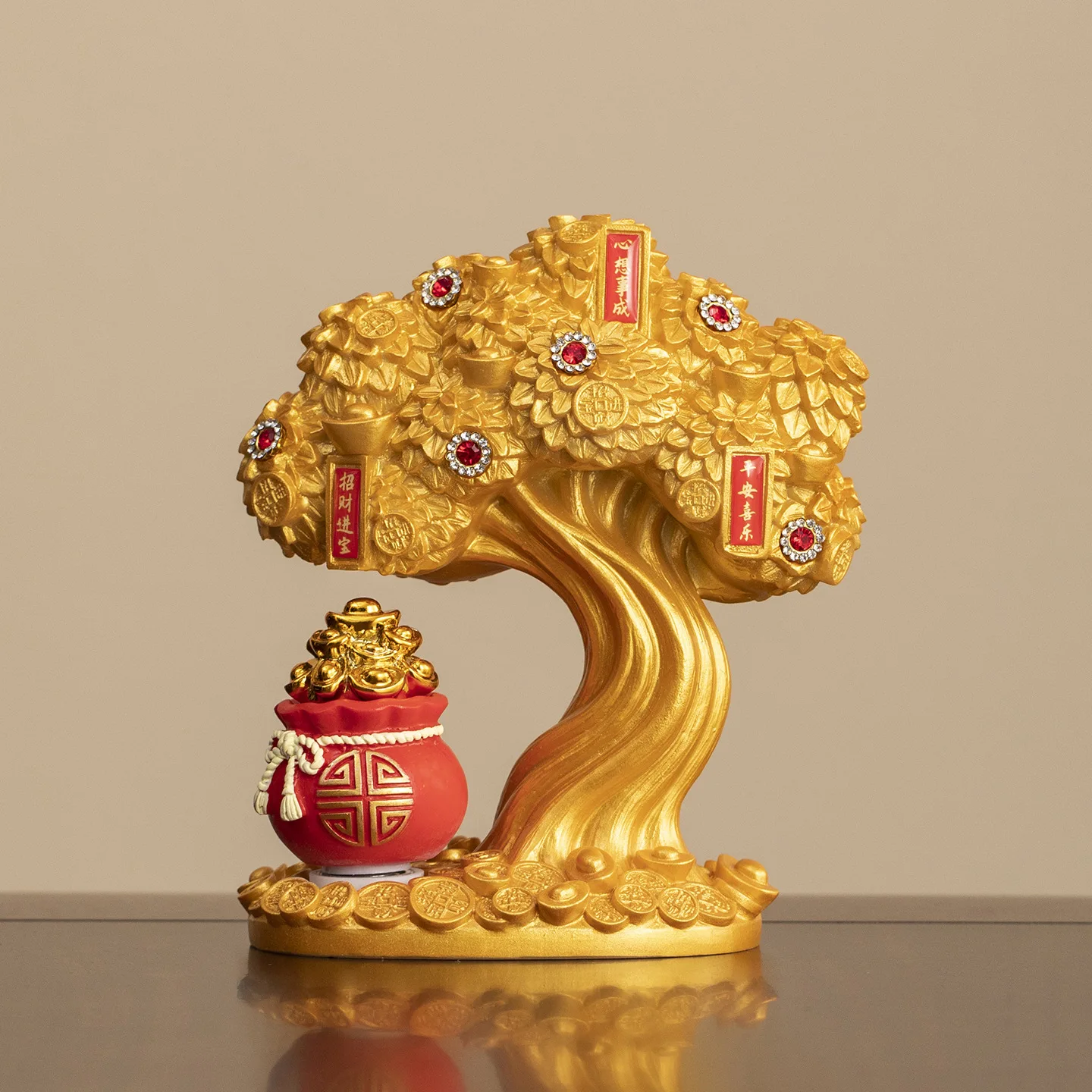 Fortune Tree Decoration Office Workstation Desktop Money Tree Decoration Store Relocation Opening Birthday Gift