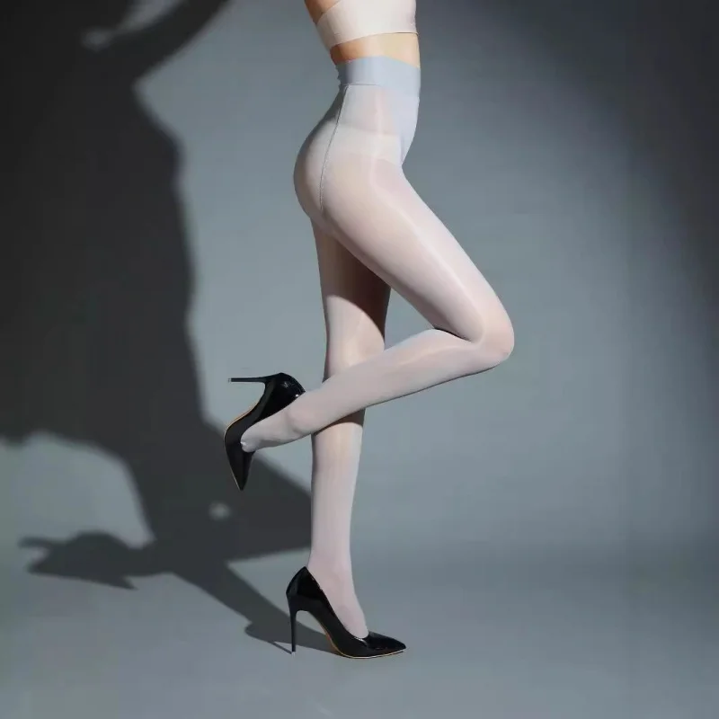 Thin Glossy Shiny Horse Oil Socks Silky Plus Size Ankle-Length Silky Tights Stockings Seamless Elastic Anti Hook Slim Pantyhose