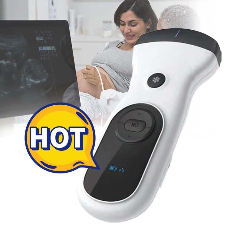 Handheld 192 elements wifi & usb medical portable convex / linear / cardiac ultrasound probe