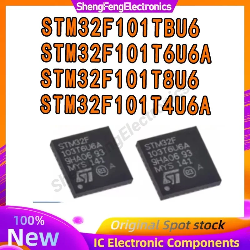 Chip IC 100% nuevo y Original, STM32F101T4U6A, stm32f101t6a, STM32F101TBU6, STM32F101T8U6, QFN-36, en stock