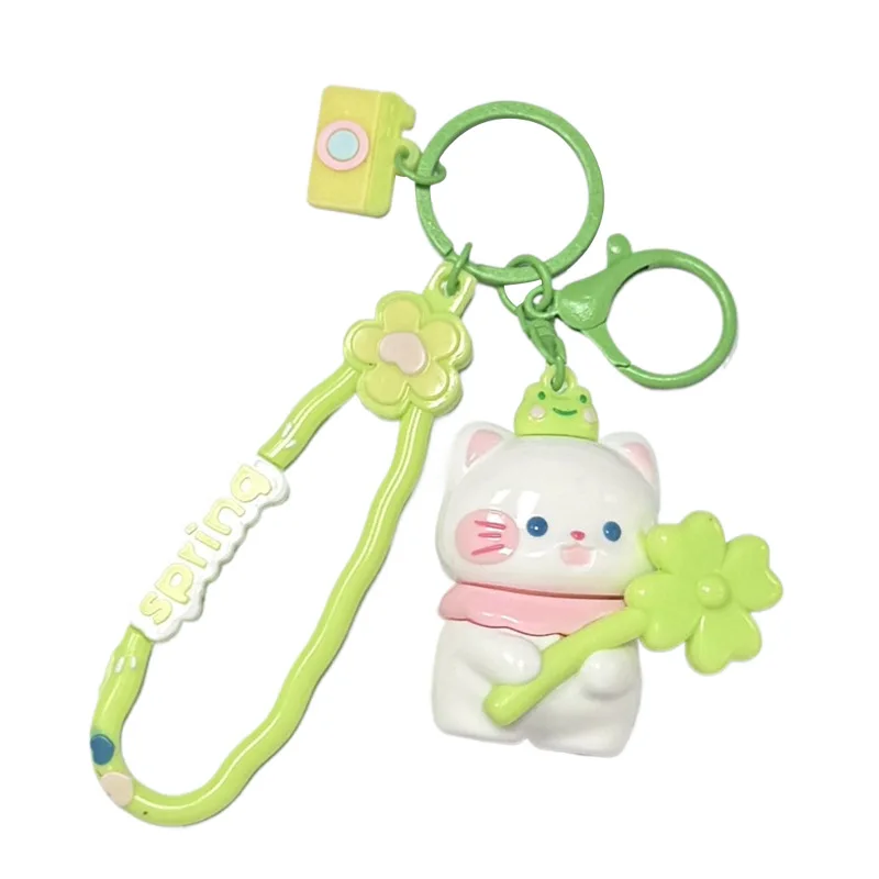 Милый весенний прогулочный котенок Minso, блестящий брелок, сумка, подвеска, брелок, подвесное украшение, машина с когтями в подарок