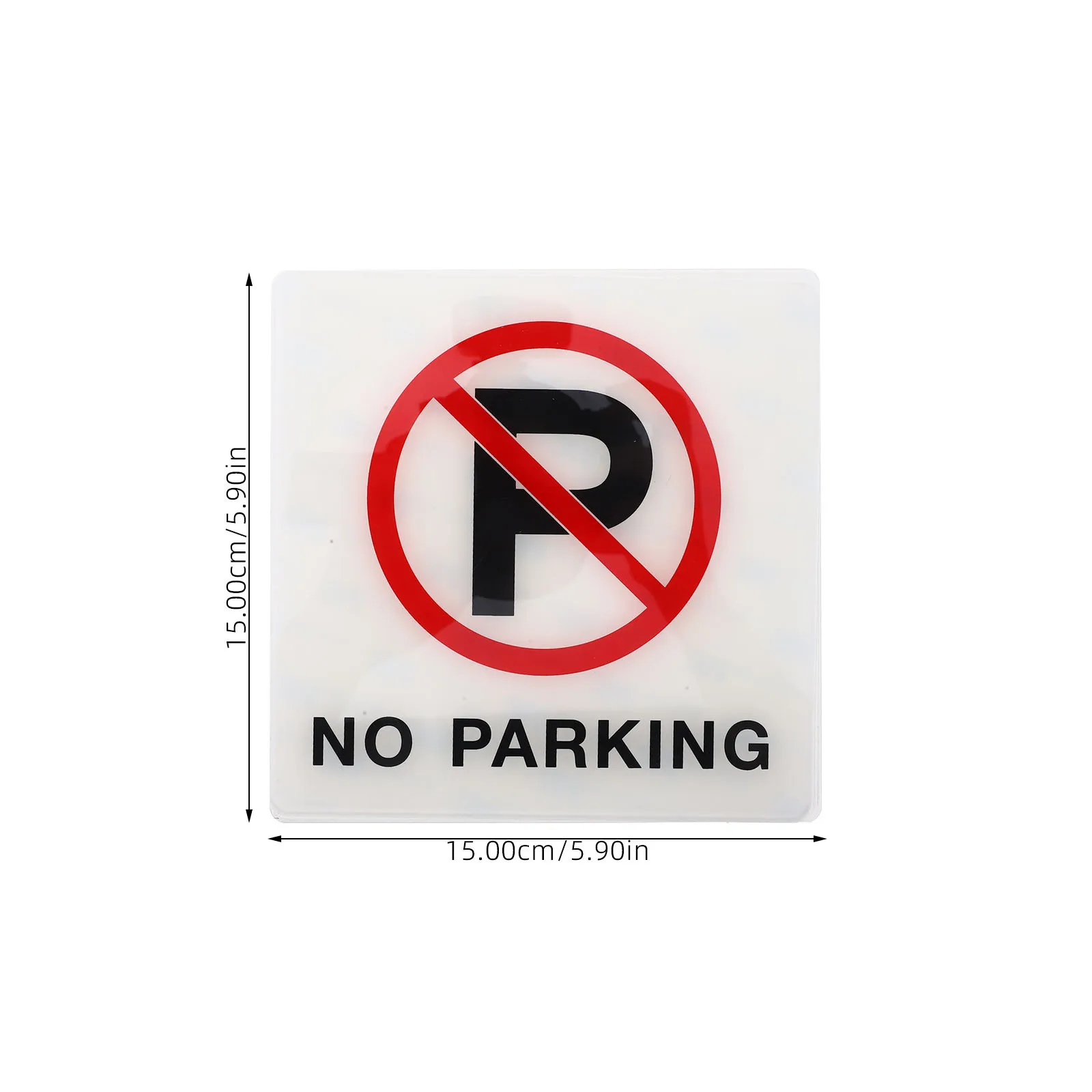 No Parking Sign Acrylic Retro Style Warning for Home Garage Club Non Parking Decorative Sign
