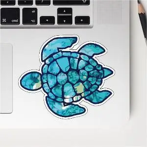 TURTLE Sticker Decal Car Laptop Skateboard Bumper Interior Decoration Adult Boat Marine Products Water Bottle Detailing