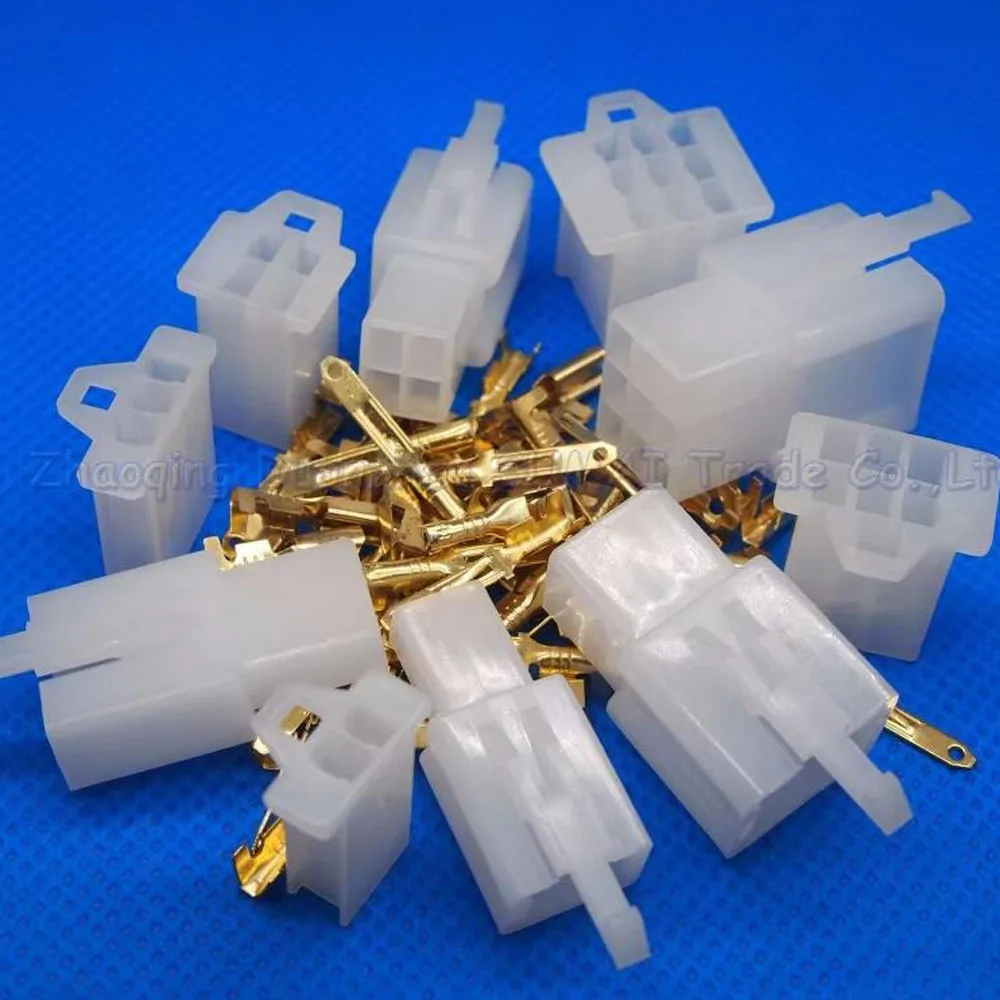 Sample,2 X 5 types 2.8mm 2&3&4&6&9 Way/pin Electrical Connector Kits(2 sets* 2/3/4/6/9 Pin) for Motorcycle Car ect.