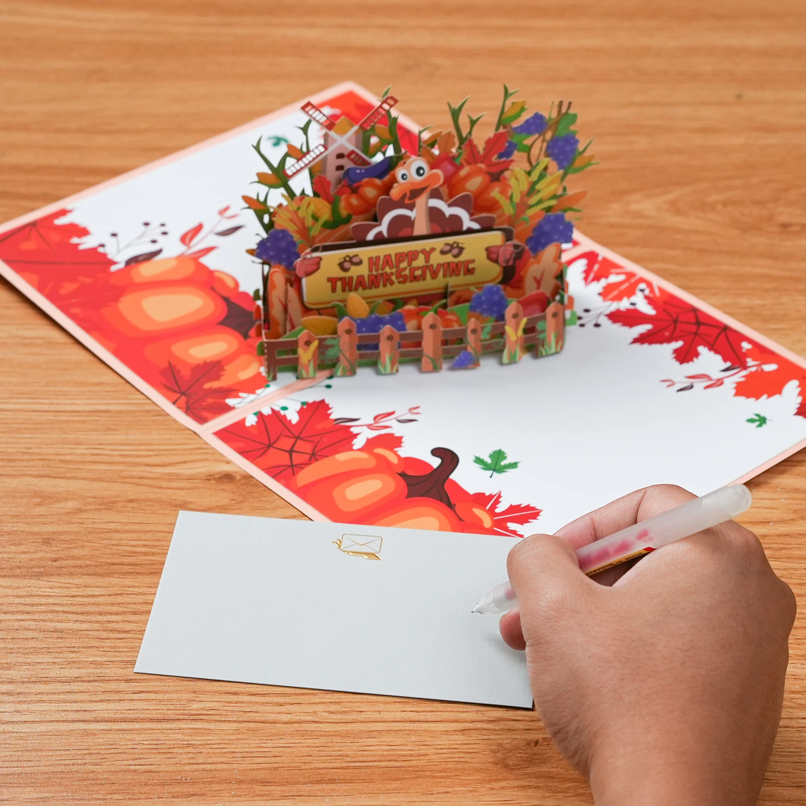 Thanksgiving Day Karte 3D Pop-Up Dankeskarte – Detail 3