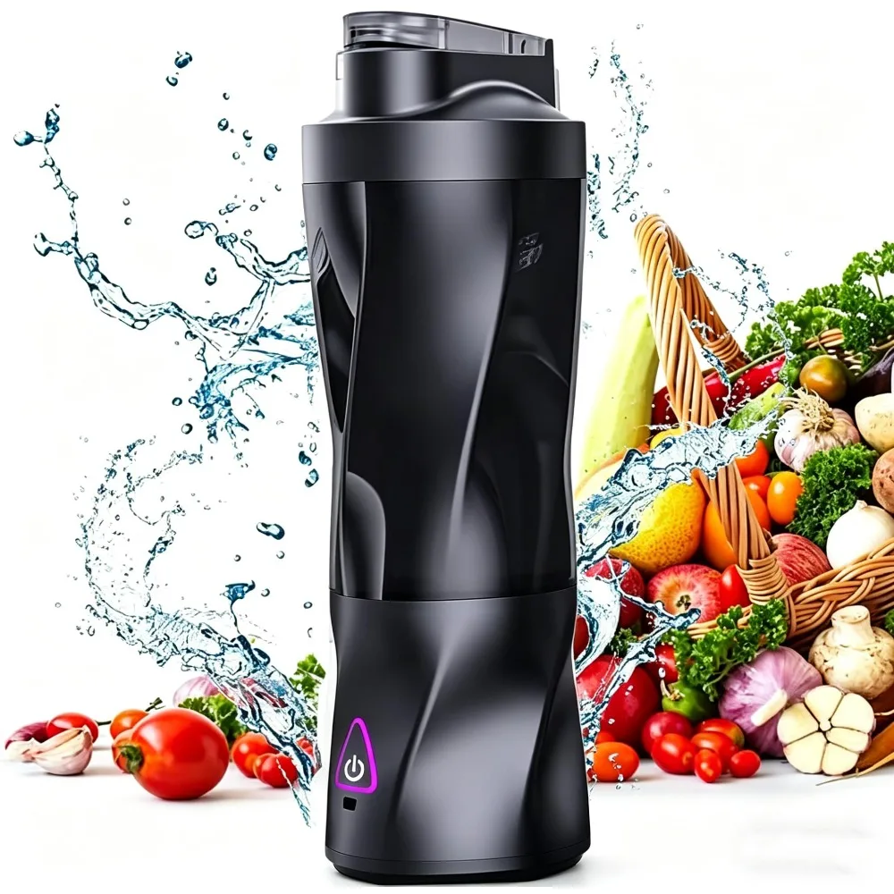 Portable Handheld Blender Cordless Personal Juicer for Shakes Smoothies Detachable Rechargeable
