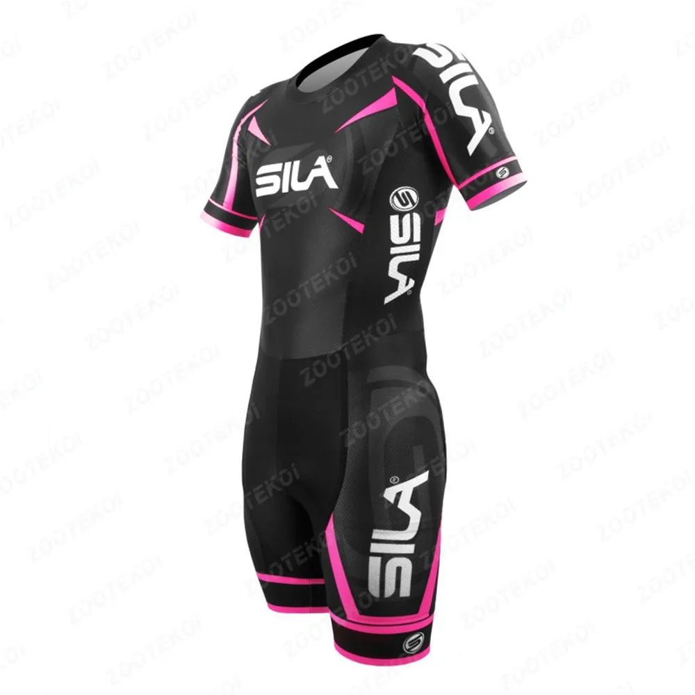 

Sila Inline Speed Skating Skinsuit Training Race Comfort Lycra Fabric Cycle Clothing Maillot Ciclismo MTB Bike Running Jumpsuit